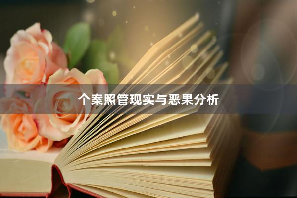 个案照管现实与恶果分析